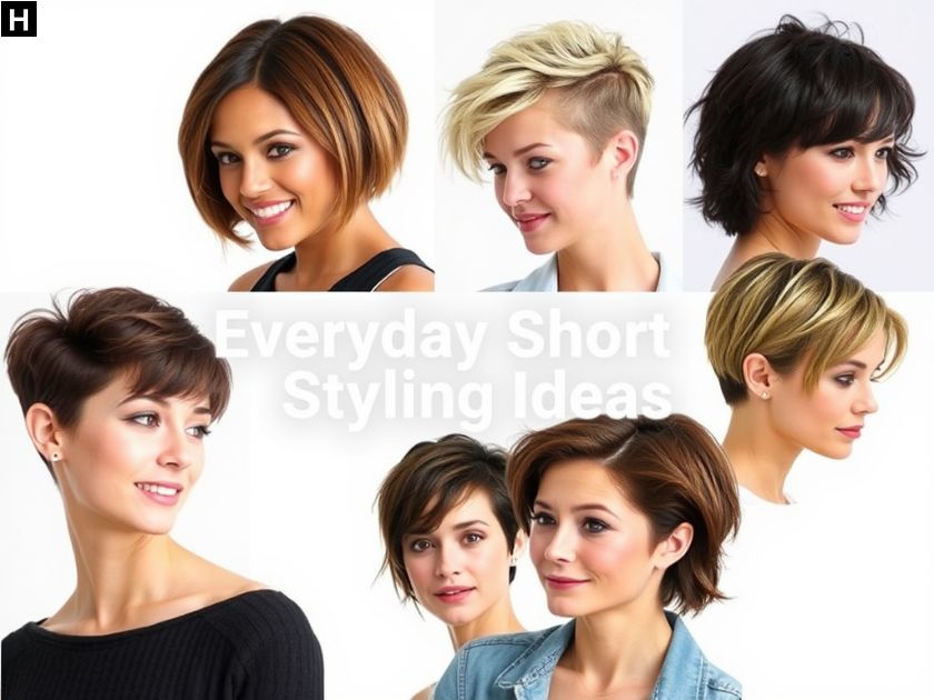 Everyday Short Hair Styling Ideas