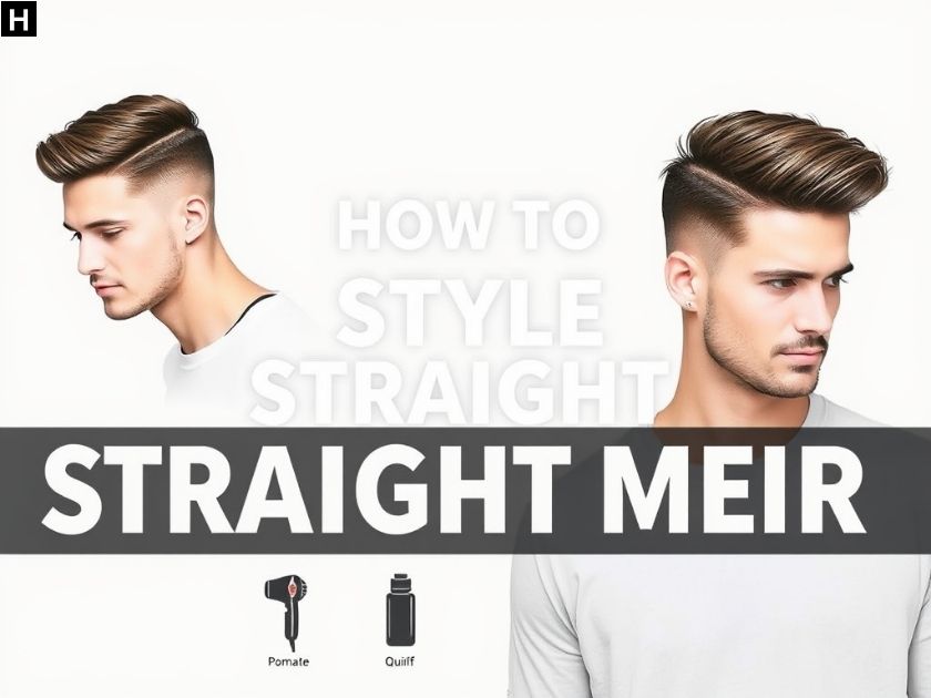How To Style Straight Hair For Men