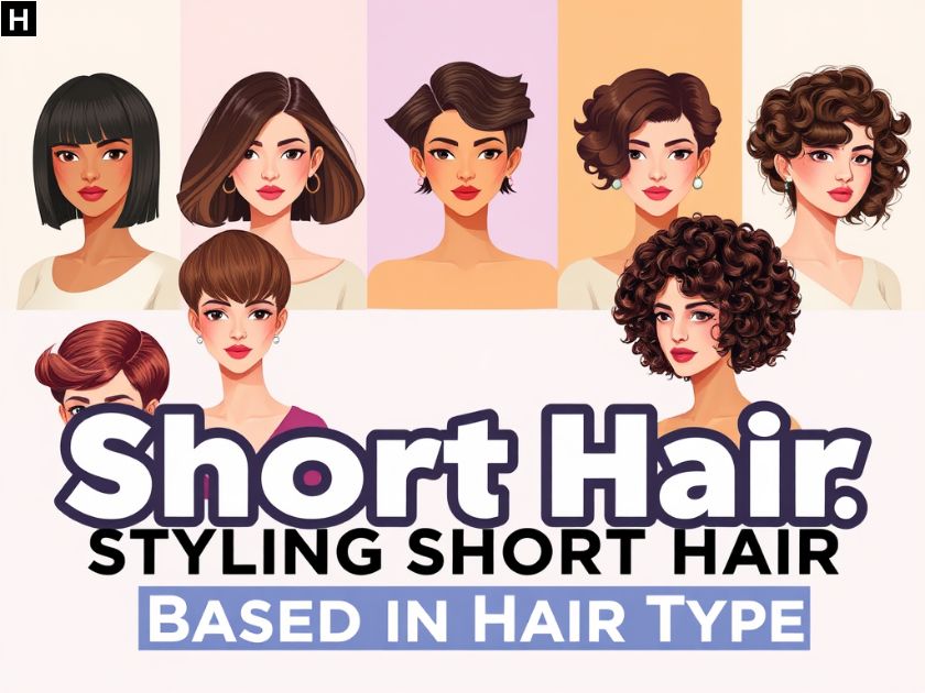 Styling Short Hair Based on Hair Type