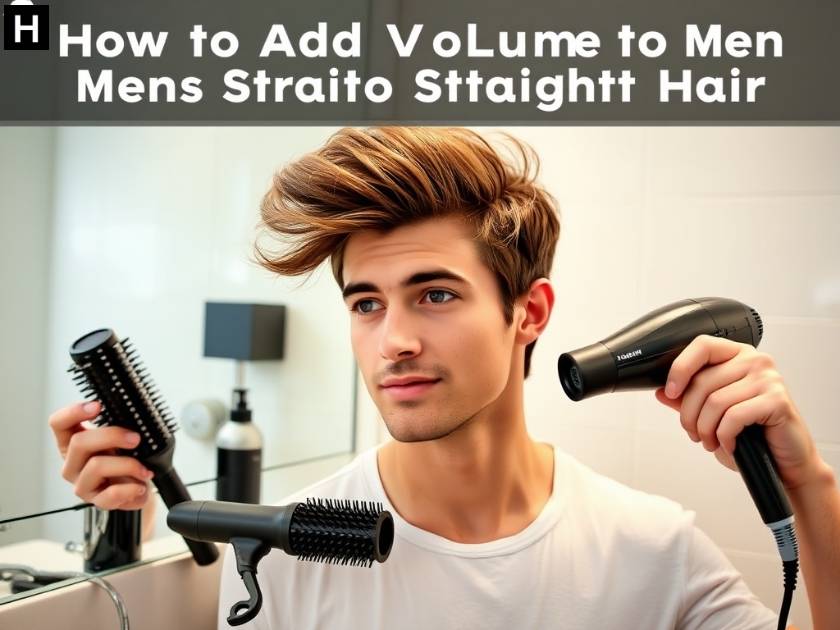 How to Add Volume to Men’s Straight Hair
