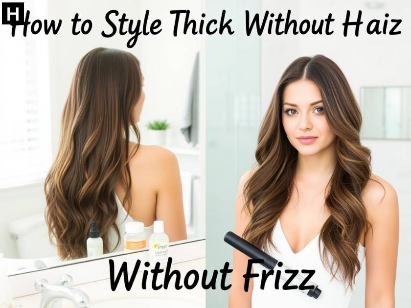 How to Style Thick Hair Without Frizz