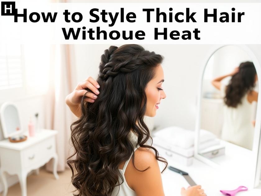 How to Style Thick Hair Without Heat