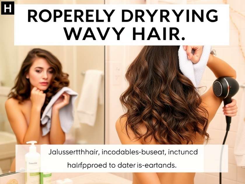 Properly Drying Wavy Hair